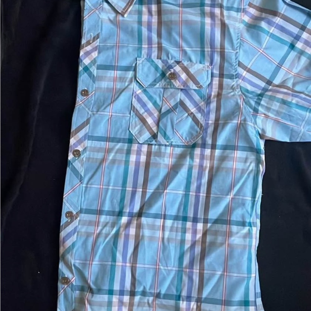 Blue Plaid Men's Shirt